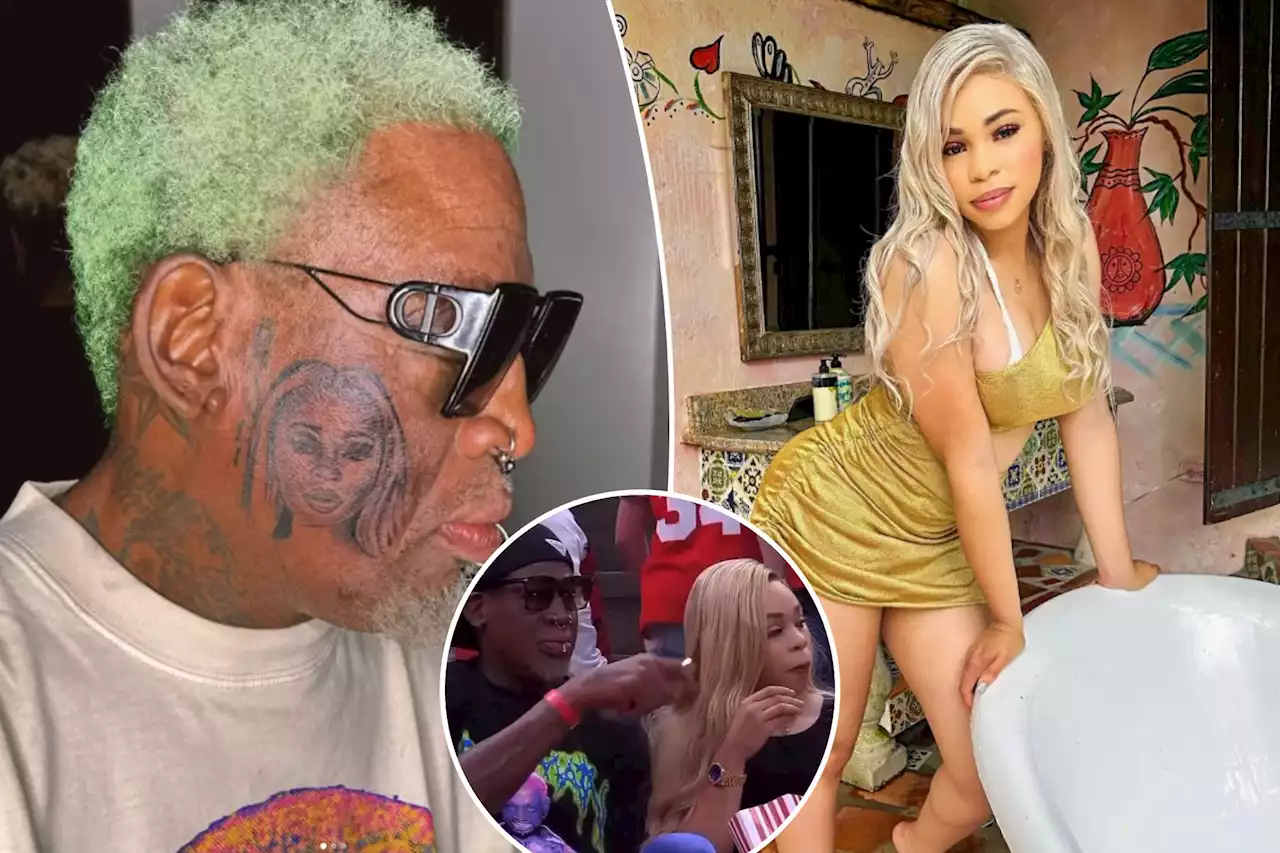 Dennis Rodman’s girlfriend thought his face tattoo of her was crazy: ‘What’re you doing?!’