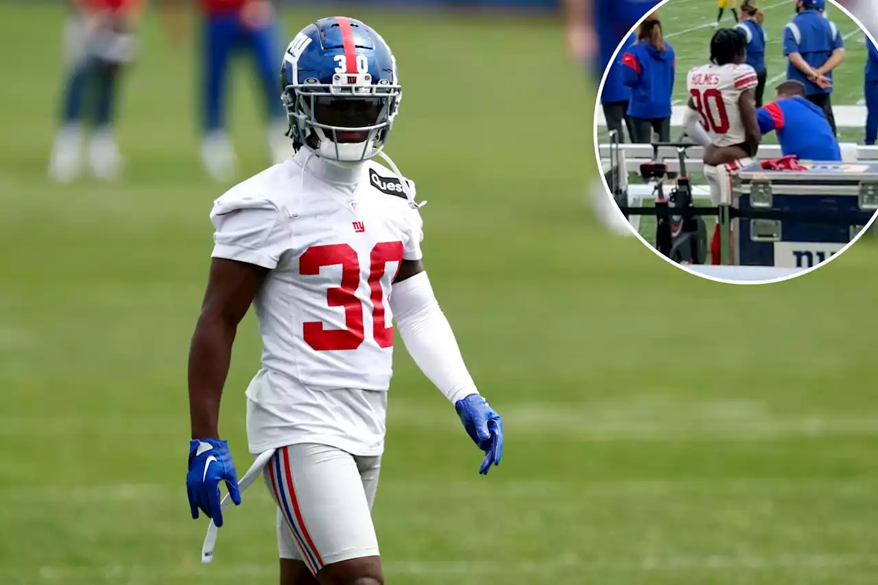 Giants’ Darnay Holmes reveals story behind strange London sideline video