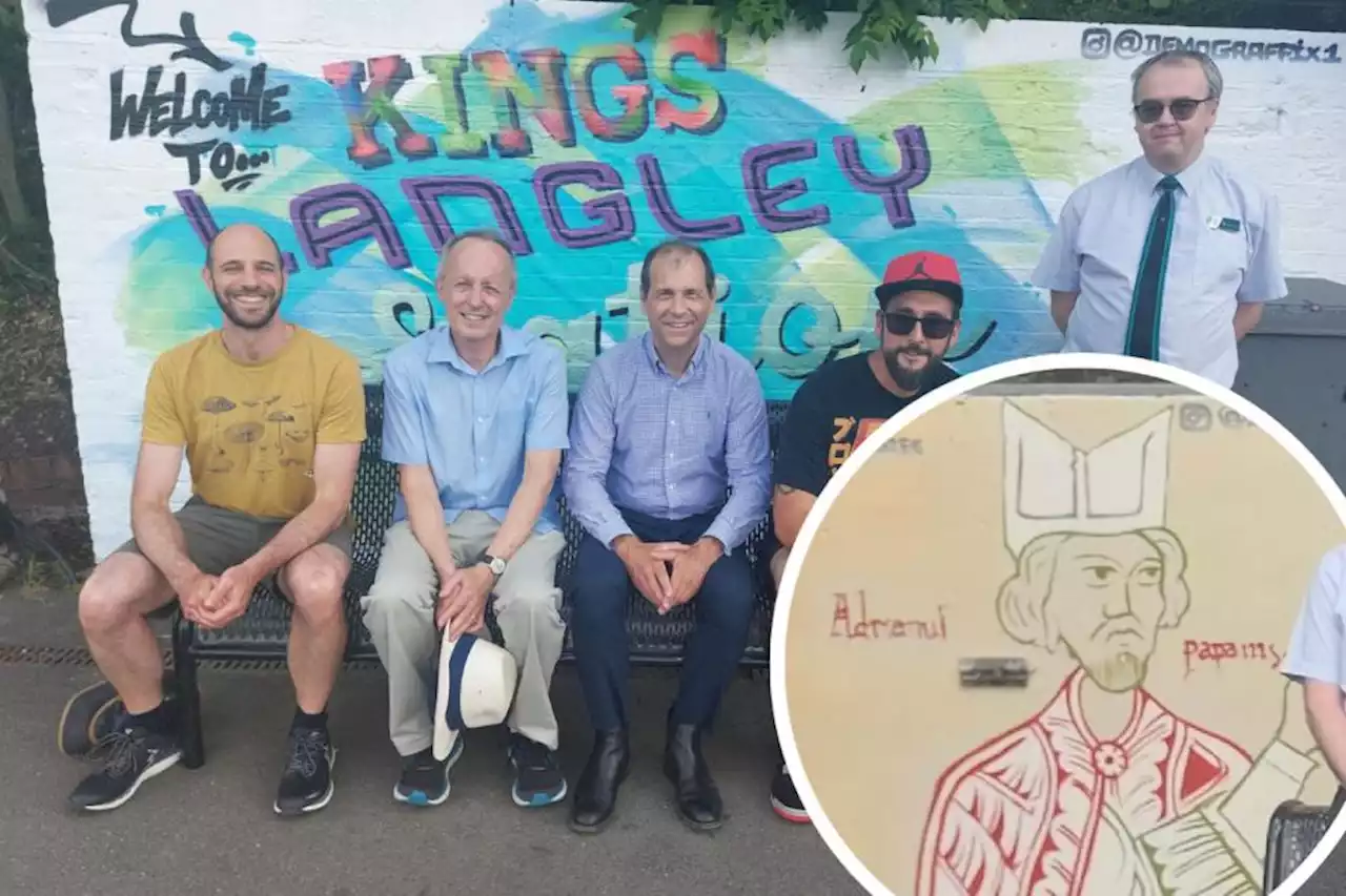 New train station mural celebrates England's only pope