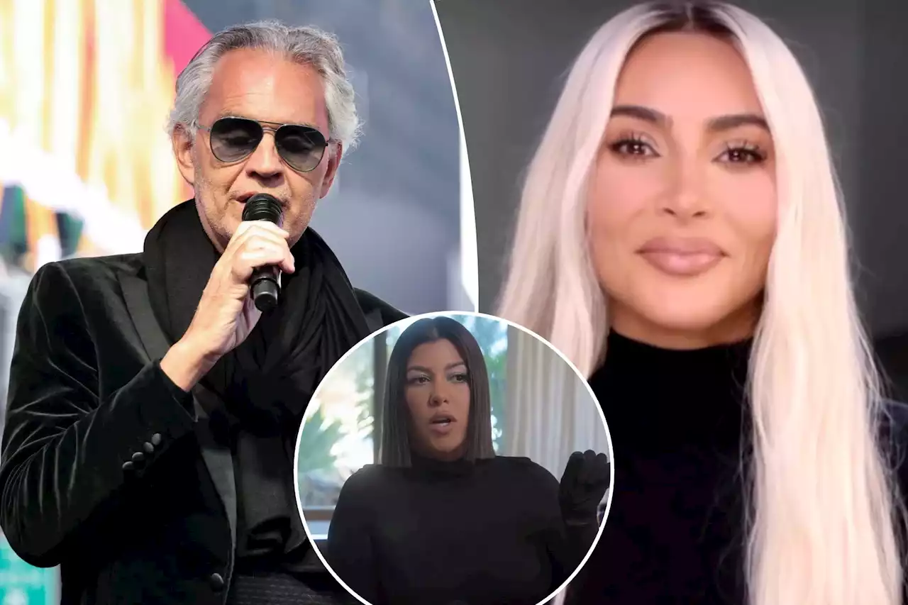 Andrea Bocelli weighs in on Kim, Kourtney Kardashian feud after singing at both their weddings