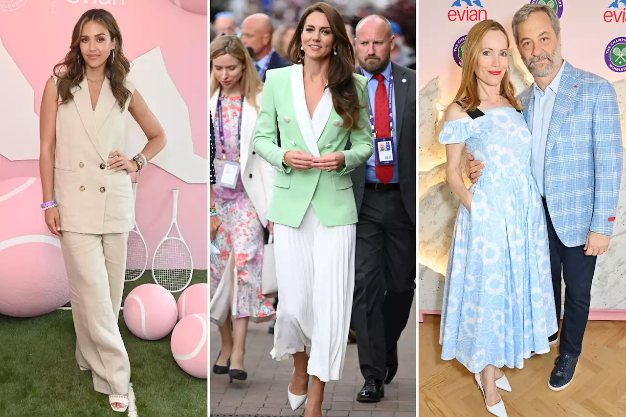 Celebrities hit Wimbledon 2023 in style