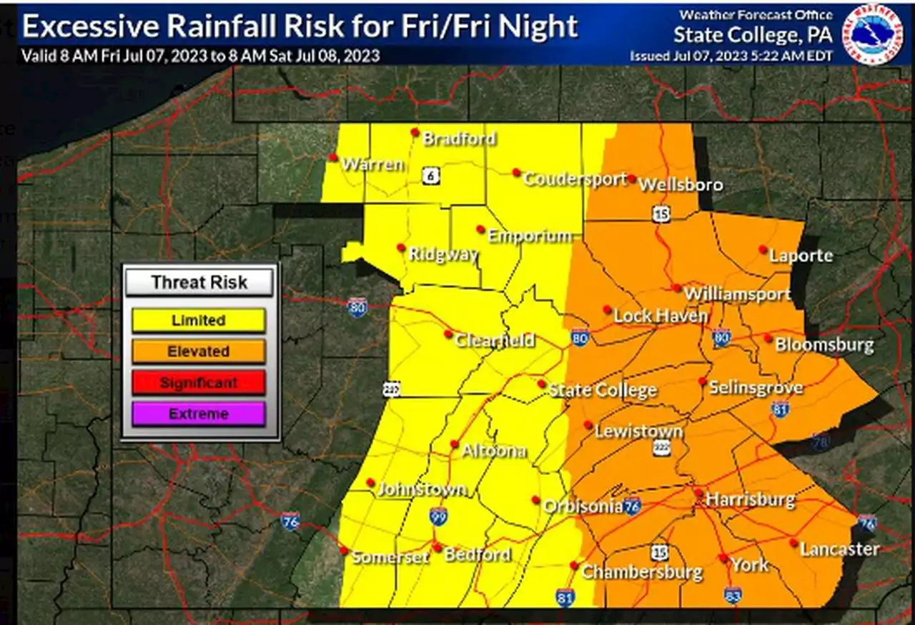 Rainy weekend on tap for the Harrisburg area