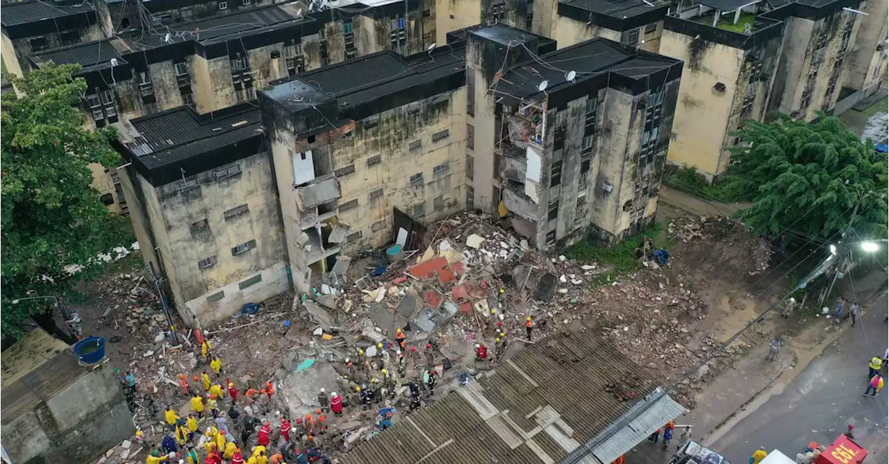 At least eight dead after apartment building crumbles in Brazil