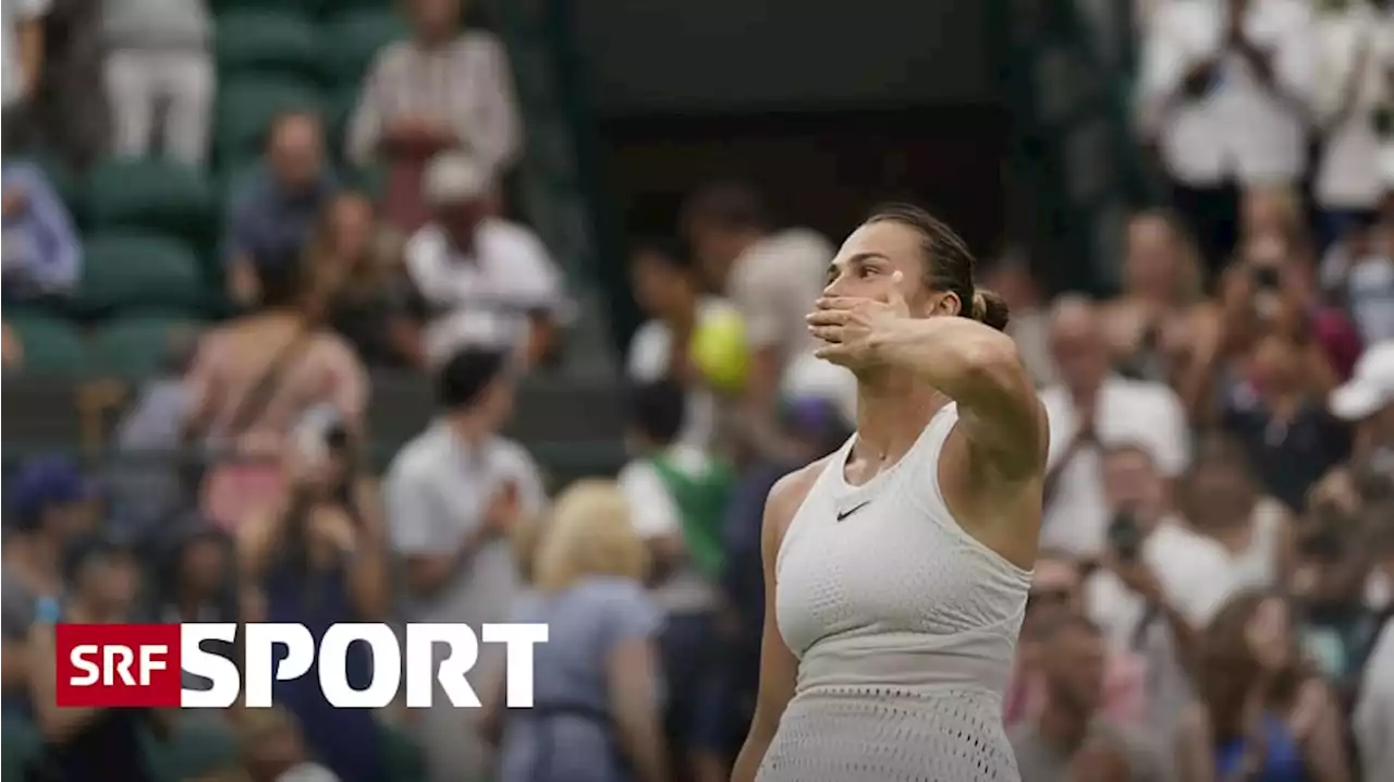 Wimbledon: Round-up Frauen - Sabalenka fliegt in die 4. Runde – Kvitova trotz Regen