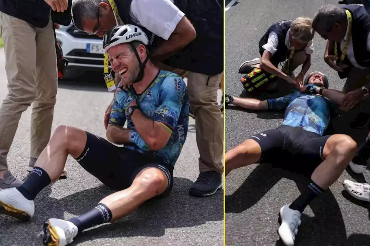 Fans gutted as devastating crash ends Cavendish's Tour de France career and denies history