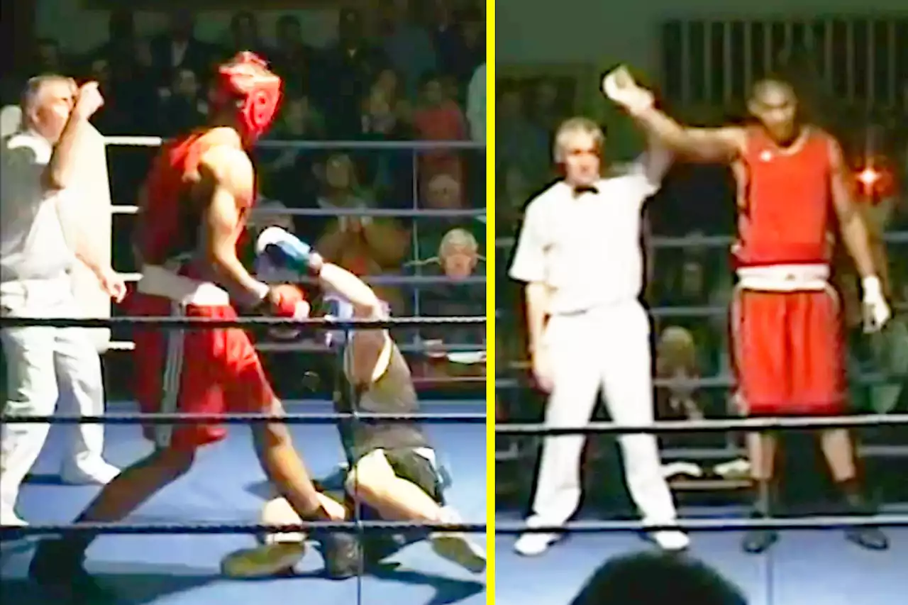 Unseen footage shows Anthony Joshua winning first ever amateur fight by 30-second knockout