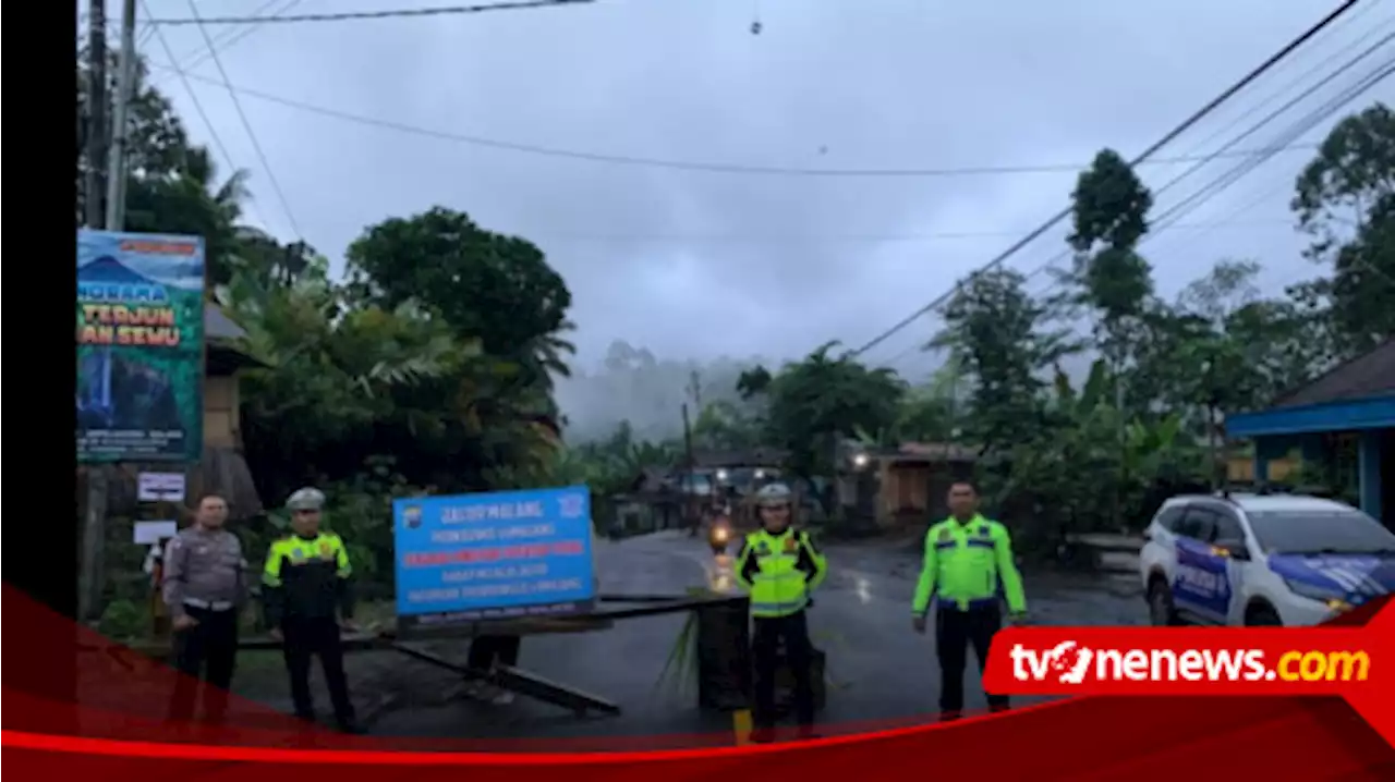 Longsor Jalur Malang-Lumajang, Satlantas Polres Malang Terapkan Pengalihan Arus Lalu Lintas