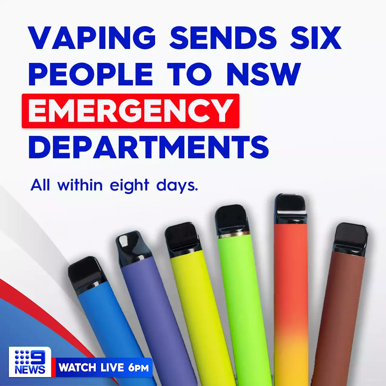 Vaping sends six young people to NSW emergency departments in eight days