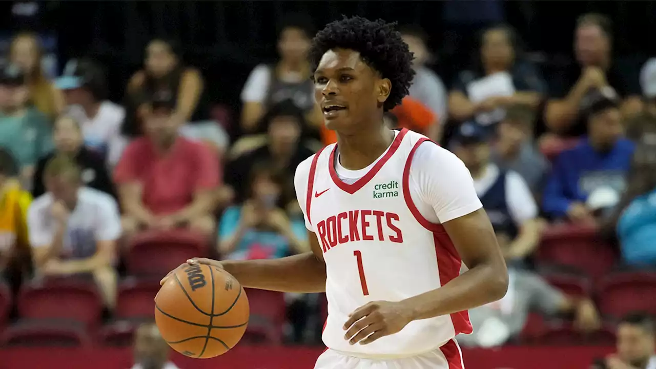 Houston Rockets' rookie Amen Thompson to miss summer league after tweaking ankle in debut: Sources