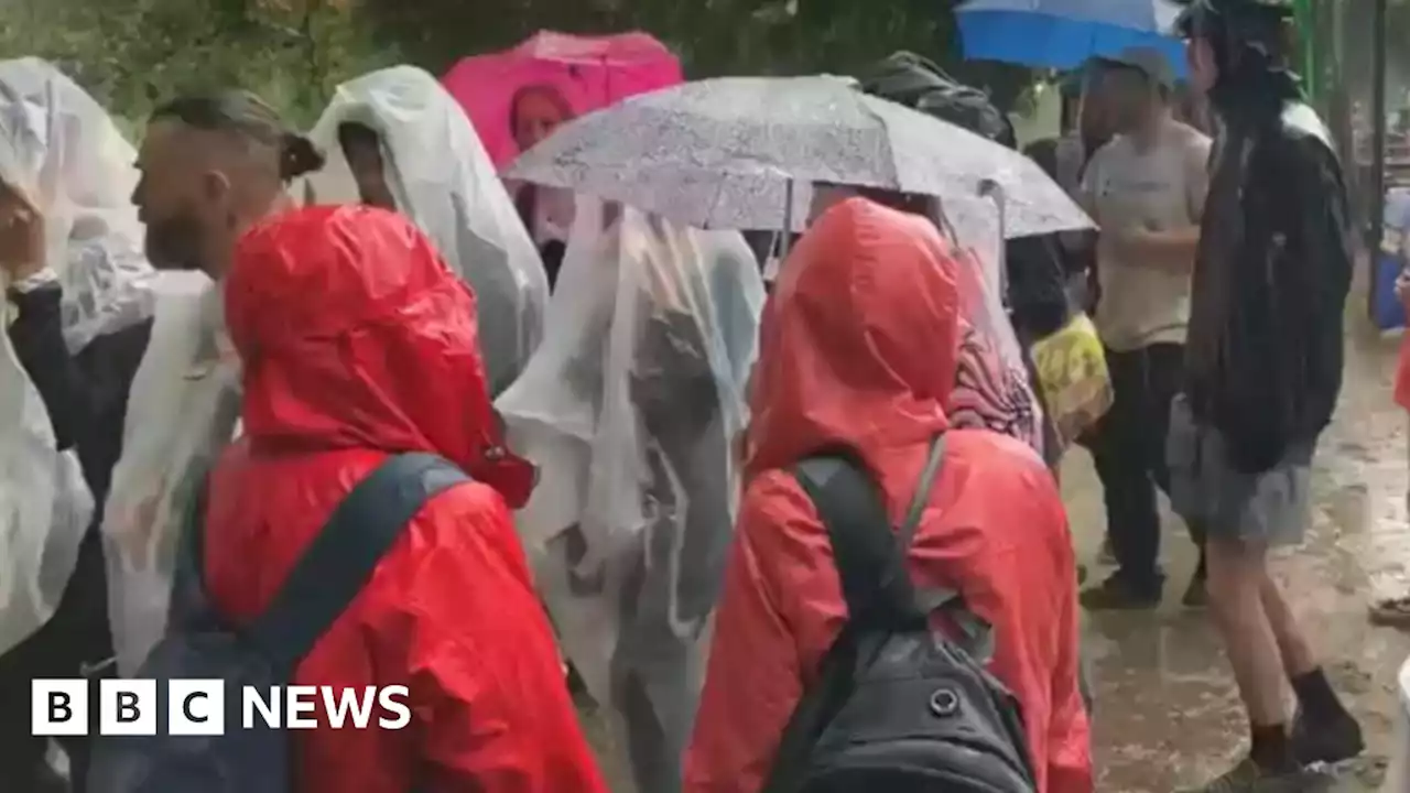 Torrential rain cancels a festival and brings flash flooding