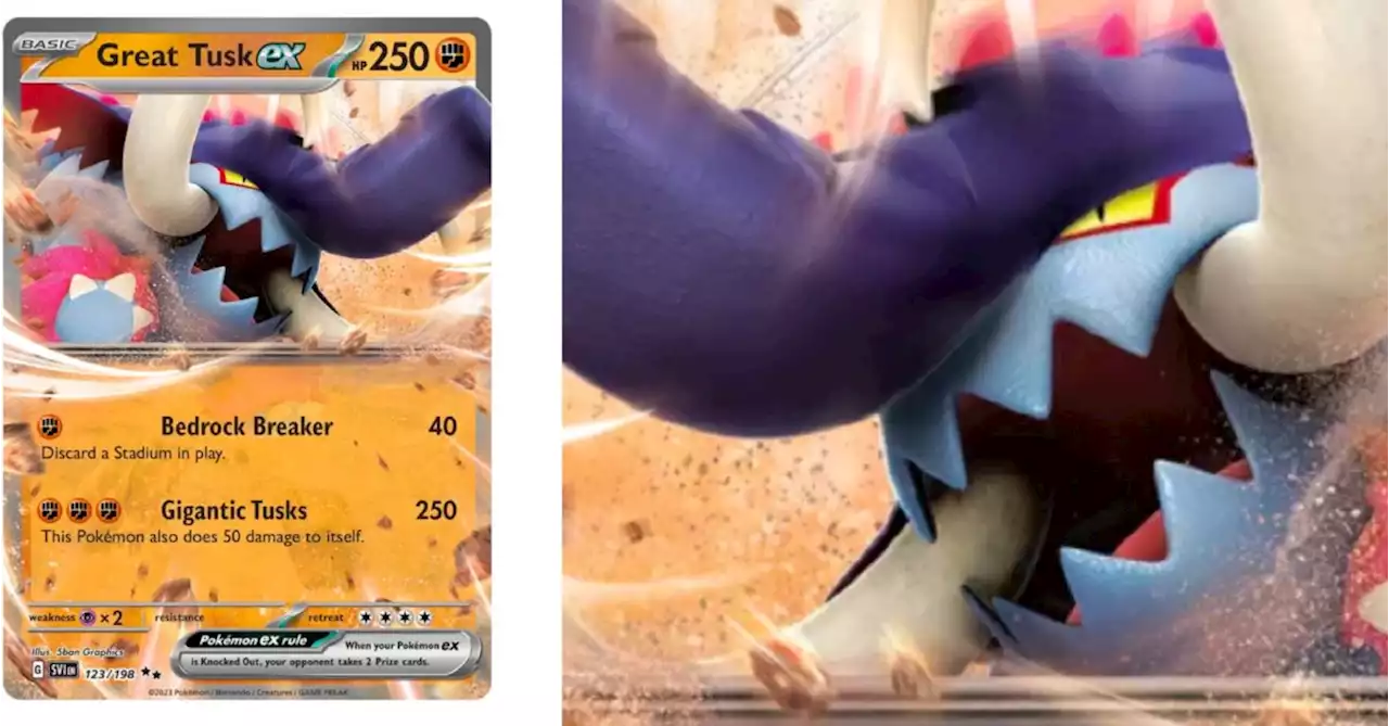 The Cards Of Pokémon TCG: Scarlet & Violet Part 28: Great Tusk Ex