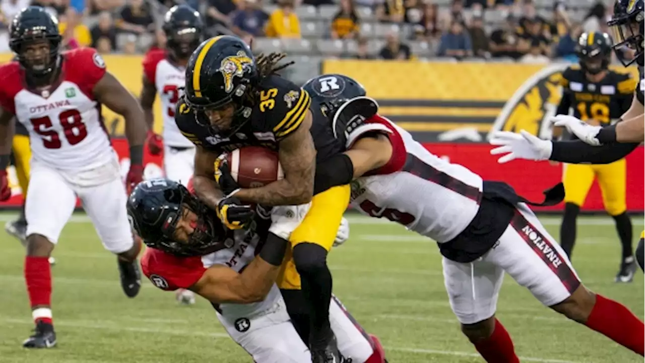 Liegghio boots five field goals to lead Ticats past Redblacks 21-13