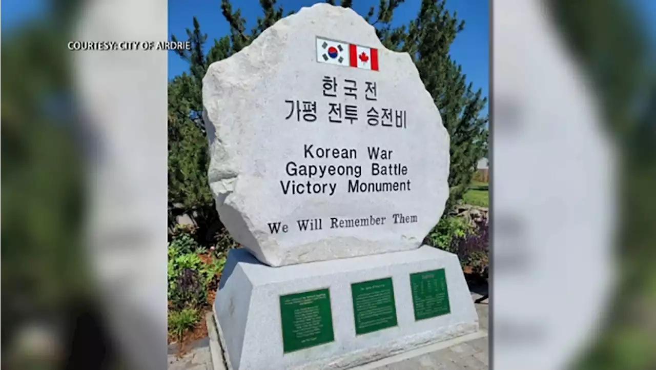 Airdrie unveils monument to mark Korean War battle victory