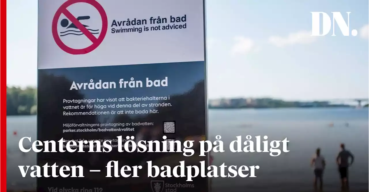 Centerns lösning på dåligt vatten – fler badplatser