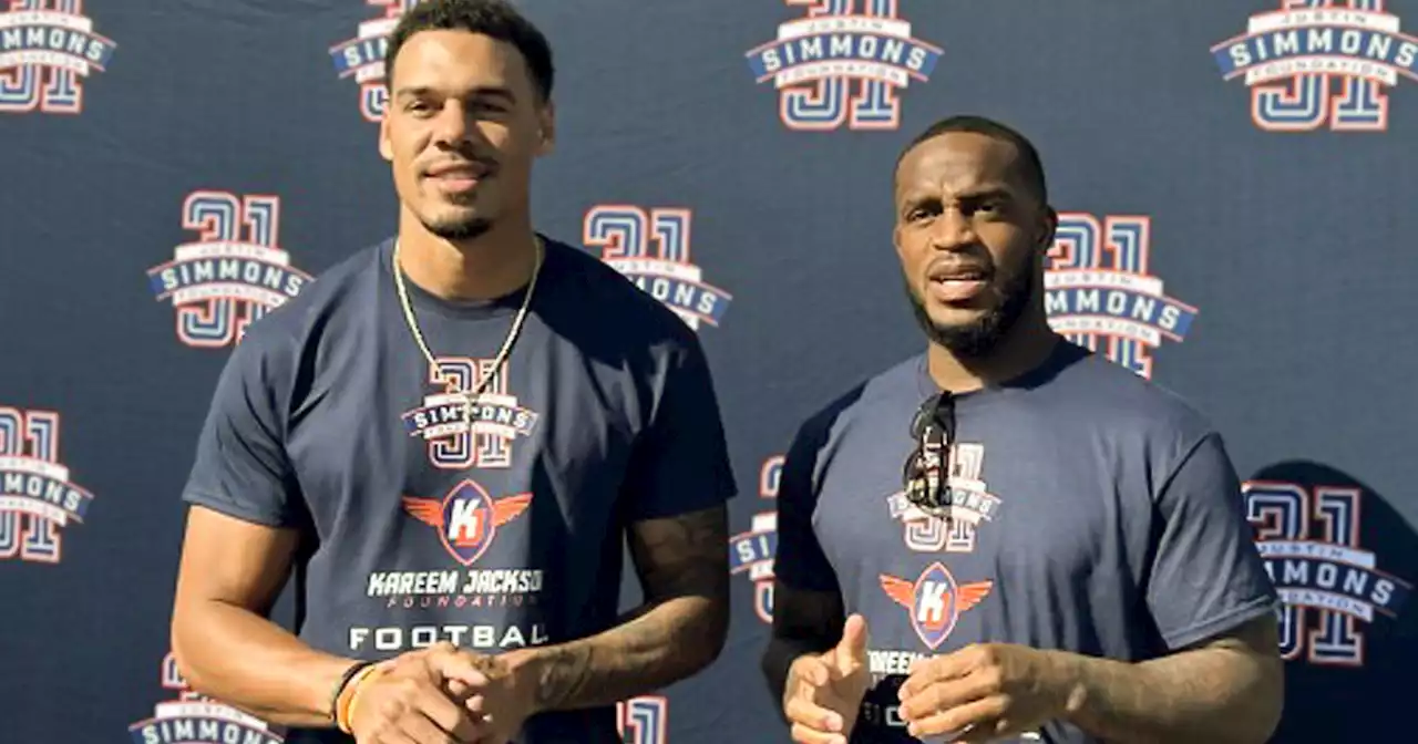 Broncos' Simmons, Jackson combine forces on free camp for local community