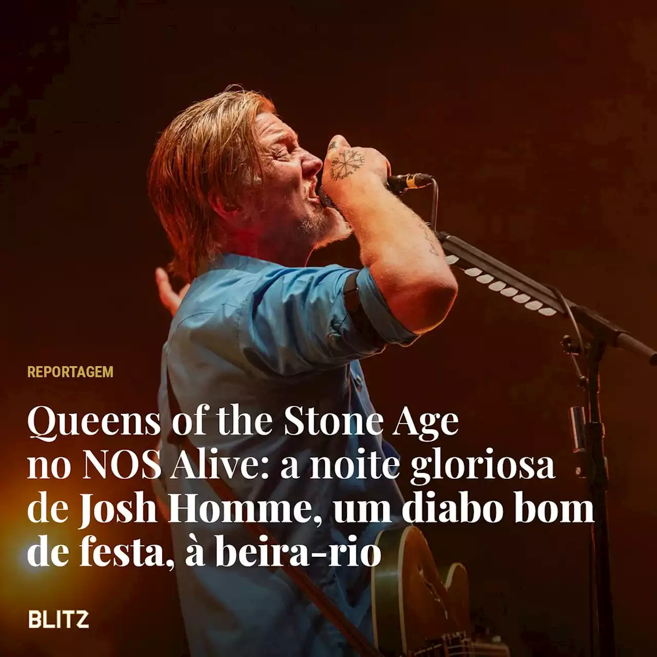 Queens of the Stone Age no NOS Alive: a noite gloriosa de Josh Homme, um diabo bom de festa, à beira-rio