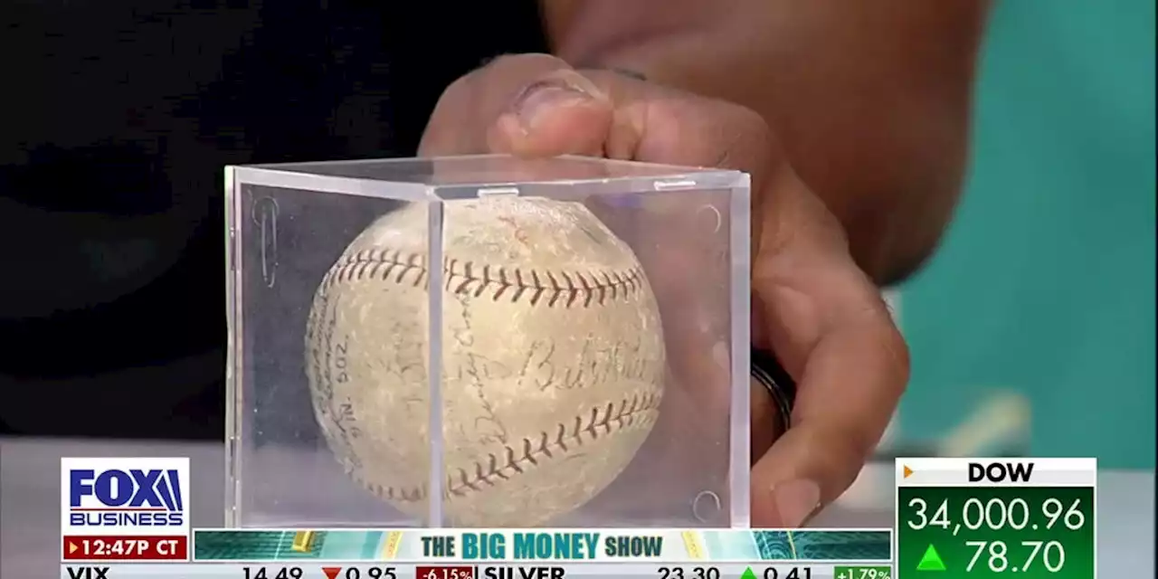 Iconic 1930 New York Yankees team signed baseball up for auction | Fox Business Video