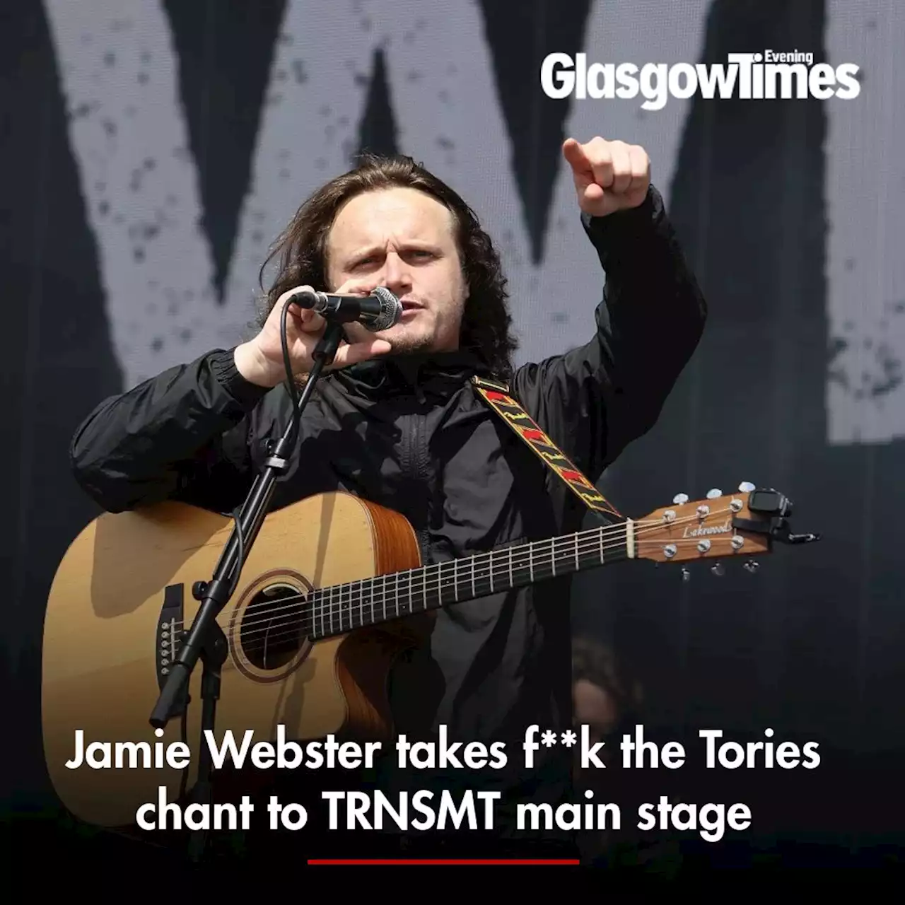 Jamie Webster takes f**k the Tories chant to TRNSMT main stage