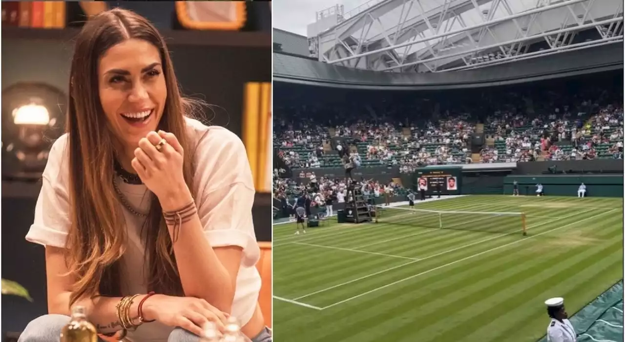 Melissa Satta in tribuna a Wimbeldon per Berrettini, l'esultanza che mette a tacere le polemiche