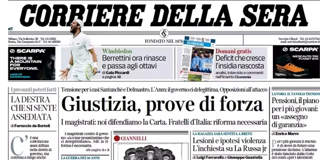 Le prime pagine di oggi - Il Post