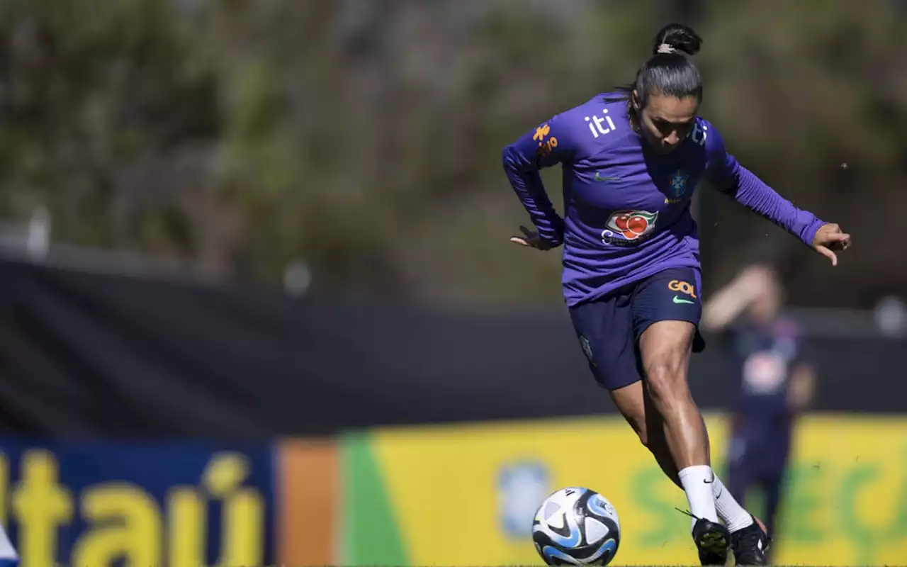 Após pancada, Marta treina normalmente e não preocupa Pia Sundhage | Esporte | O Dia