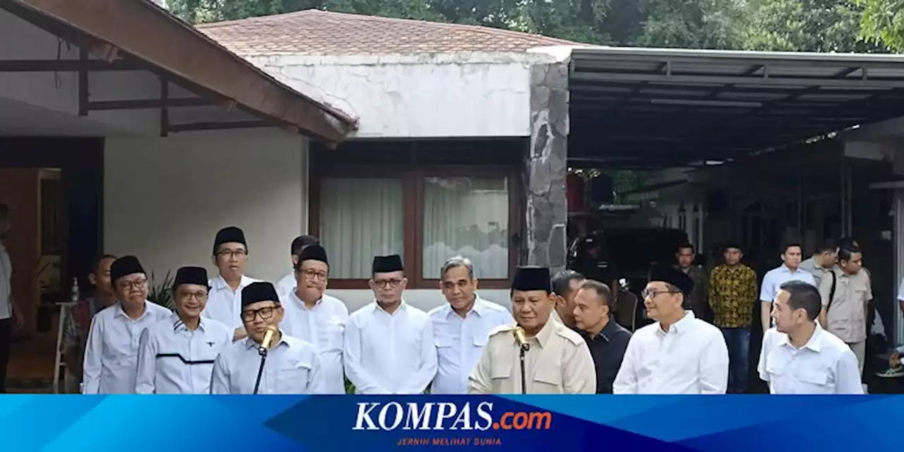 Di Halaman Rumah Muhaimin, Prabowo Sebut Gerindra-PKB Sudah Teken Kesepakatan Politik