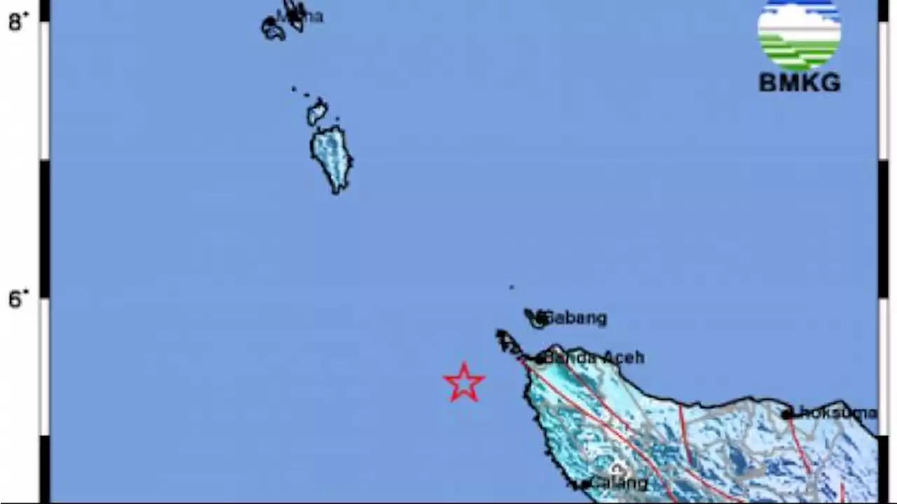 Gempa Bumi M 5,5 Guncang Banda Aceh: Kedalaman 24 Km