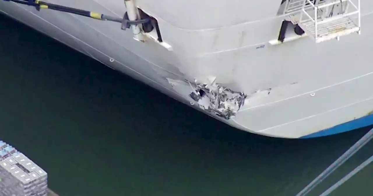 Update: Ruby Princess set to depart San Francisco after repairing Pier 27 collision damage