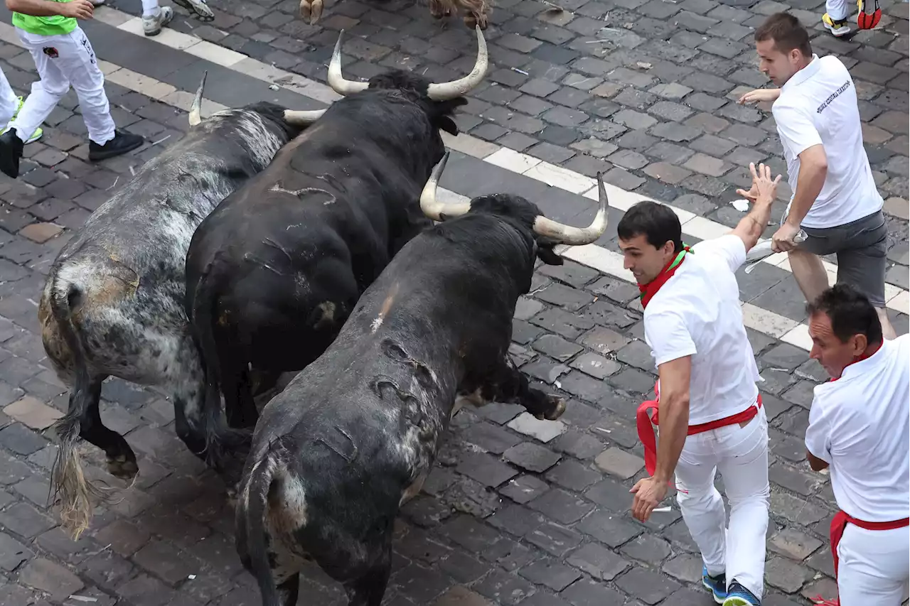 Así ha sido el tercer encierro de San Fermín 2023: Emoción y peligro con los Cebada Gago