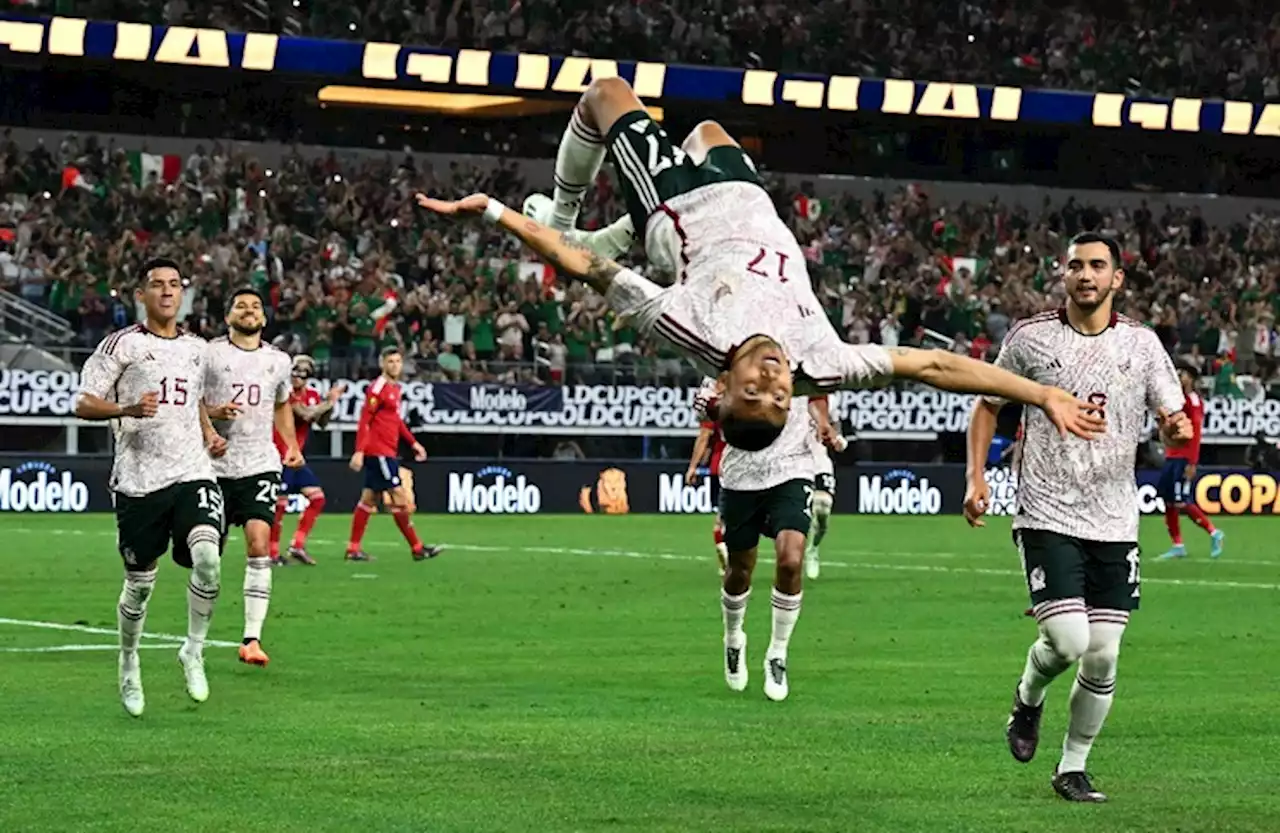 México vence 2-0 a Costa Rica y avanza a semifinales de Copa Oro