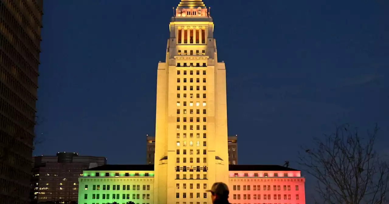 Arson suspected in fire at L.A. City Hall, officials say