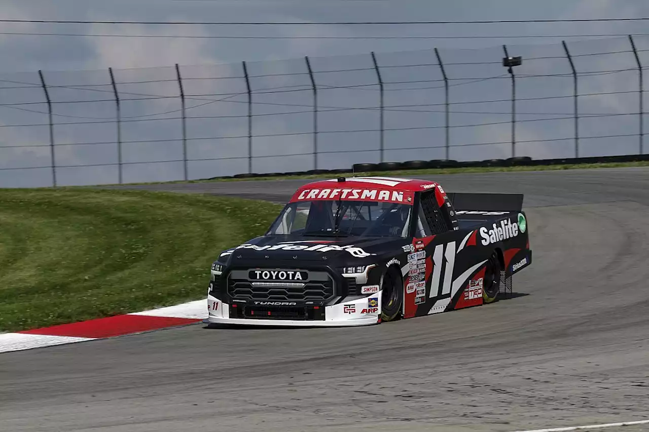 Corey Heim wins a wet, wild and then dry Truck race at Mid-Ohio