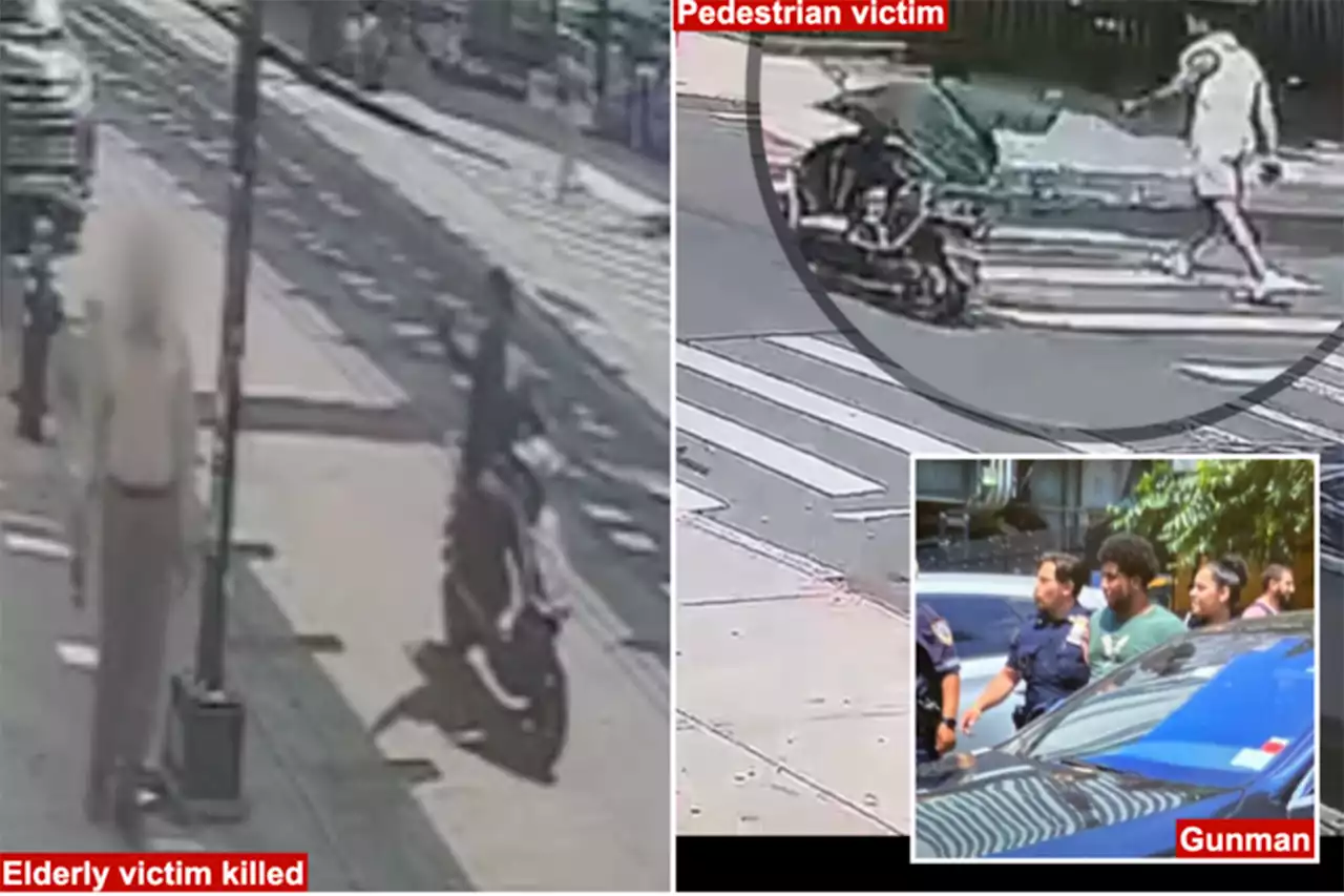 Disturbing videos show deranged gunman kill elderly man, shoot ‘random’ pedestrians in broad daylight NYC rampage