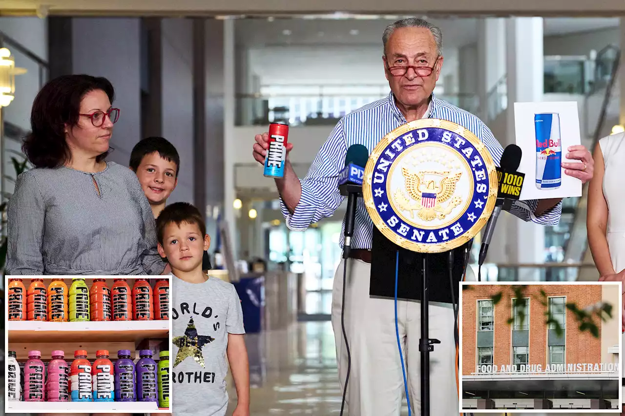 FDA needs to probe caffeine-packed PRIME energy drink targeting kids: Schumer