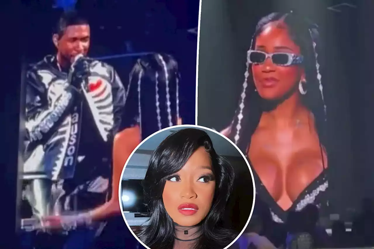 Usher seductively serenades Saweetie after Keke Palmer fiasco