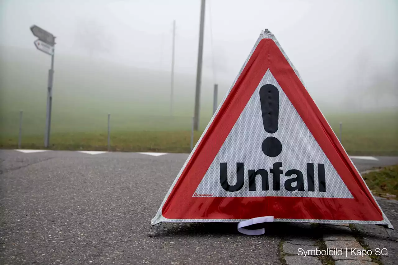 Gossau SG: Auffahrkollision in angetrunkenem Zustand