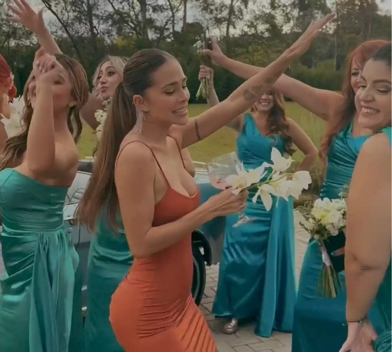 Lina Tejeiro y Greeicy armaron desorden en boda de mujer de farándula que pasa de agache - Pulzo