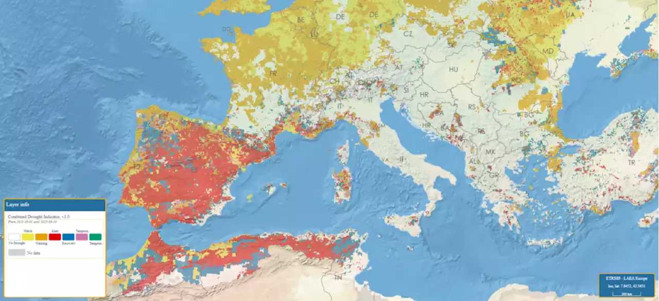 Blog | I dati, gli indici e le mappe di Copernicus per studiare la siccità - Info Data