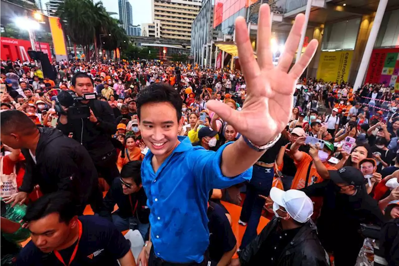 Hundreds gather to show support for Thailand's Pita ahead of vote for PM