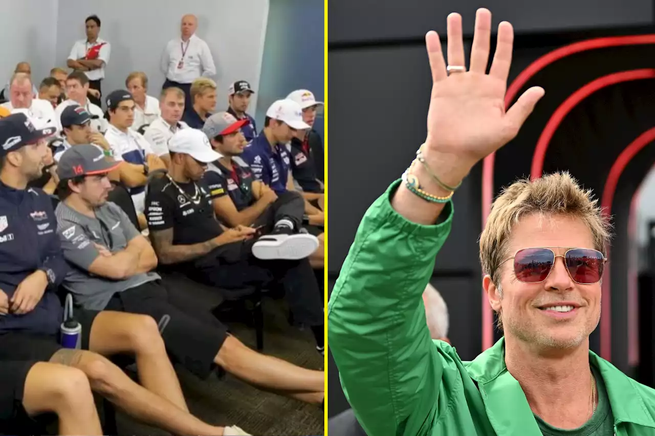 Brad Pitt joins Formula 1 drivers briefing and is 'just like his character in Bullet Train'