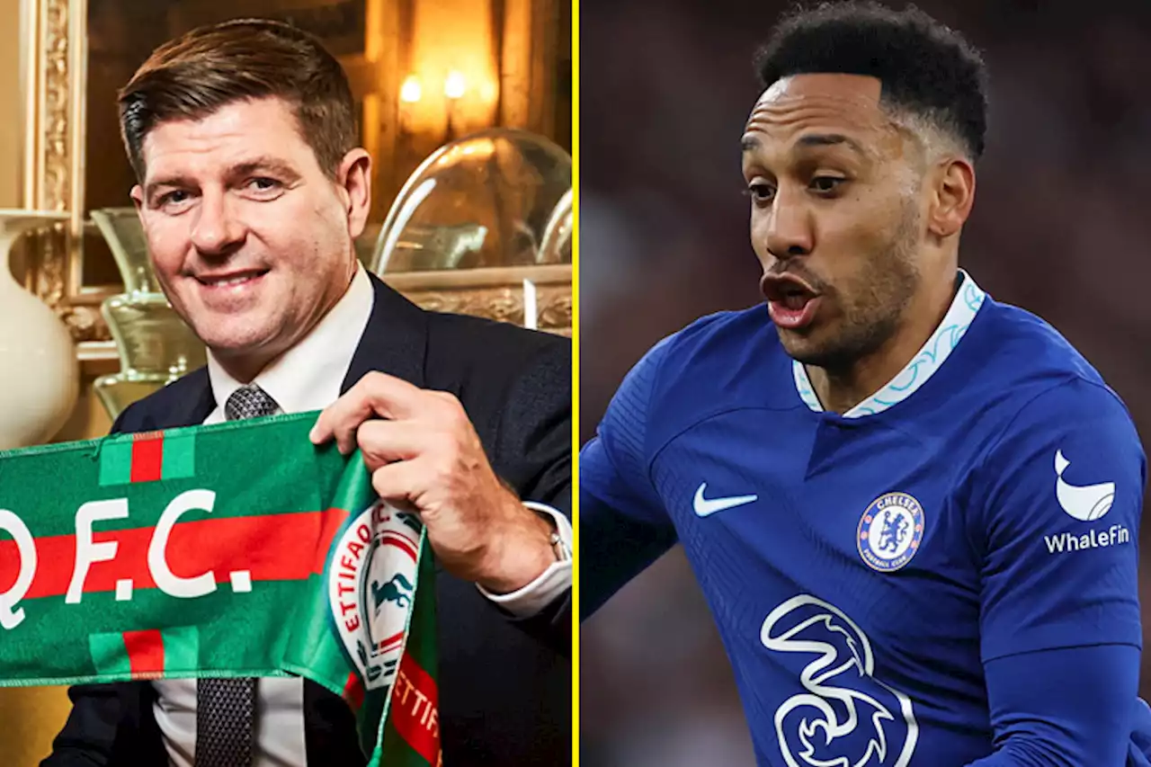 Gerrard's new side Al Ettifaq interested in Chelsea striker Aubameyang