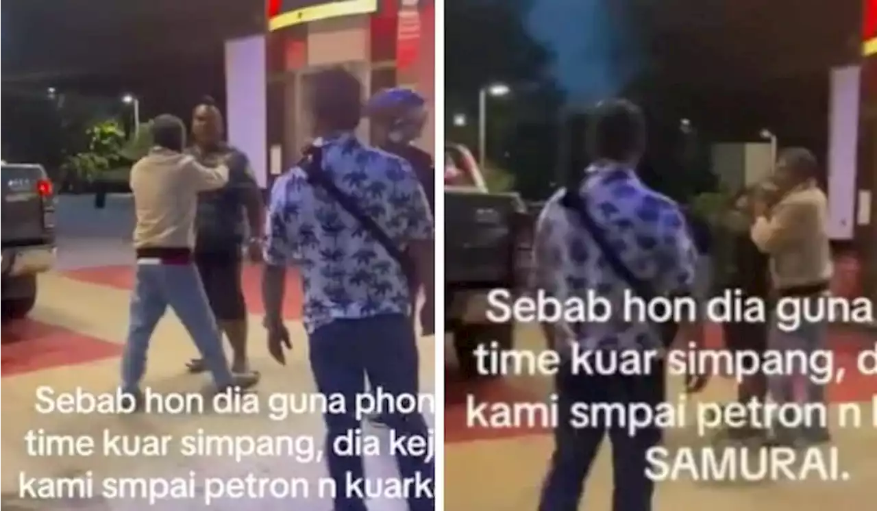 [Watch] Samurai Showdown: Road Rage Erupts At Kedah Petrol Station | TRP