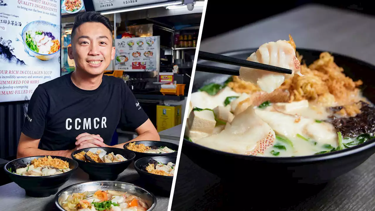 'Beauty in the pot-style' red grouper collagen soup for S$10 at new Toa Payoh stall