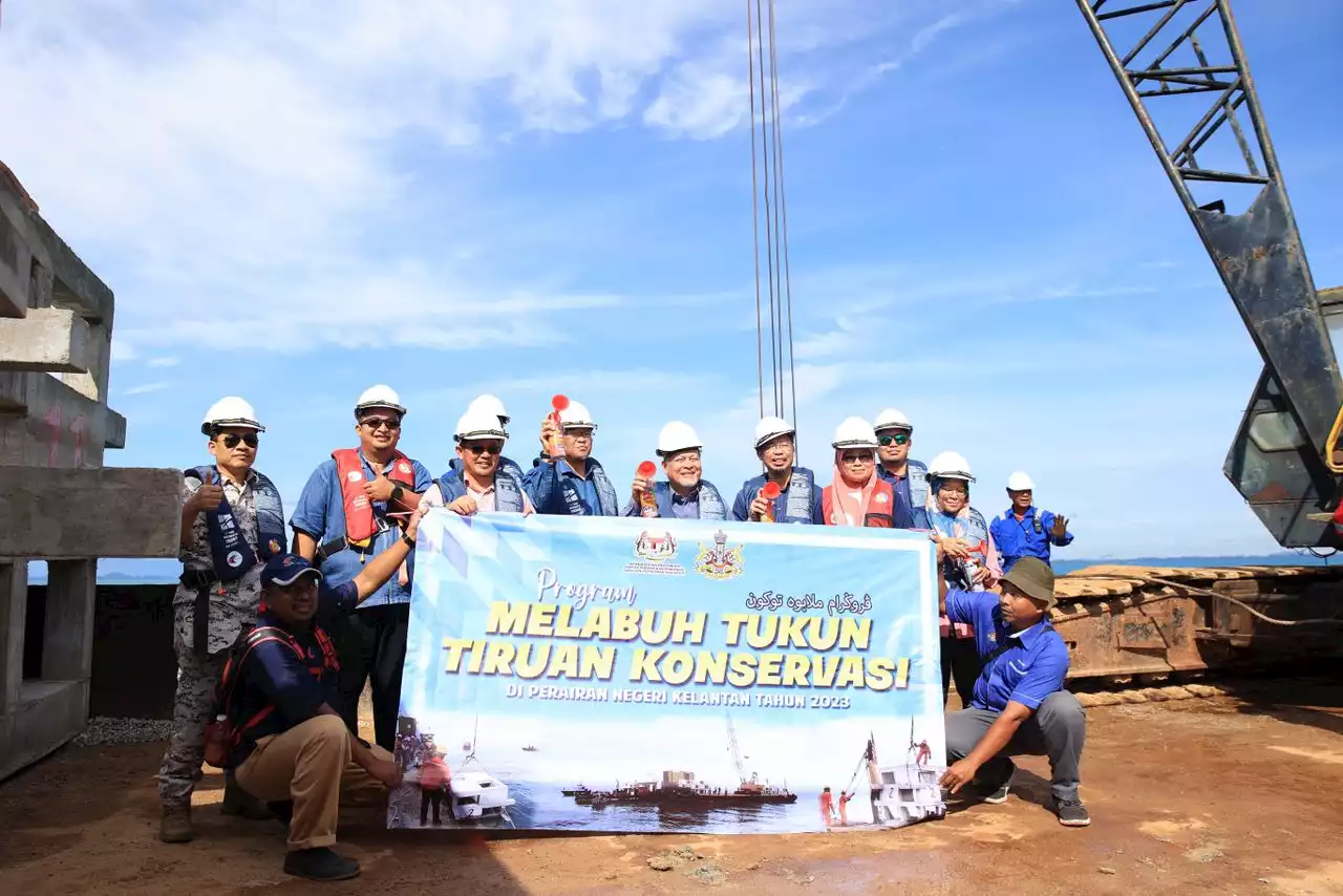 Jabatan Perikanan labuh 41 buah tukun tiruan RM1.31 juta tahun ini