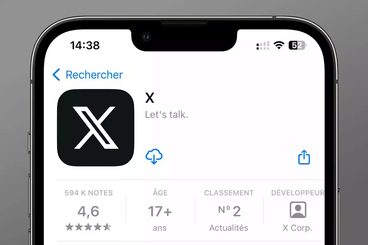 Apple fait une fleur à Elon Musk et valide l'app X sur l'App Store