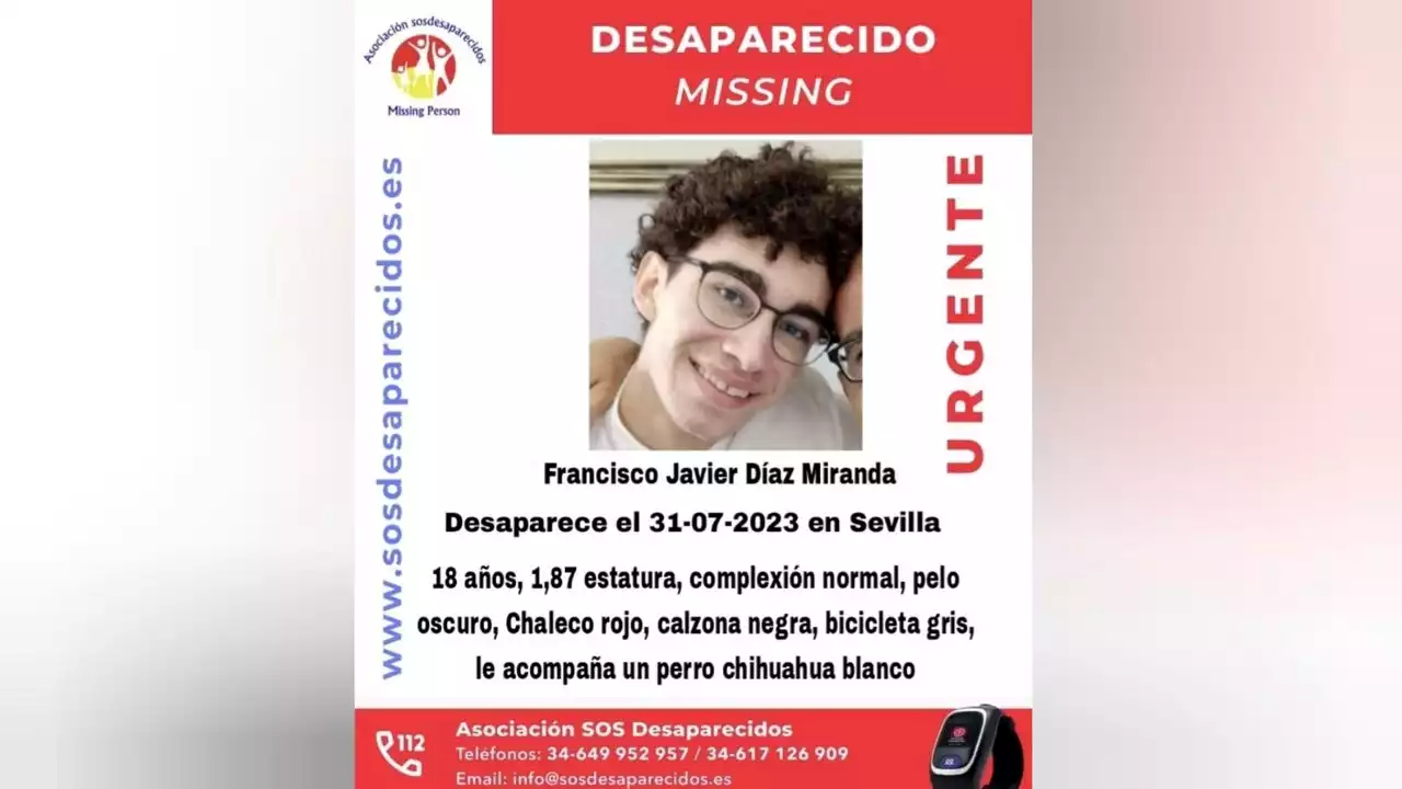 Desaparece un joven de 18 años en Sevilla