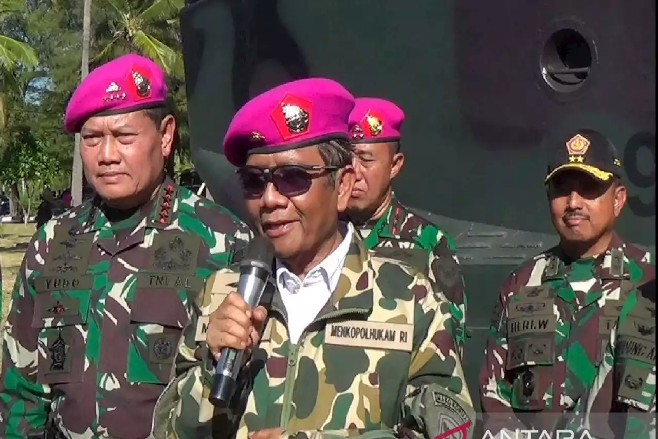 Mahfud MD optimistis TNI bisa jaga NKRI dengan baik