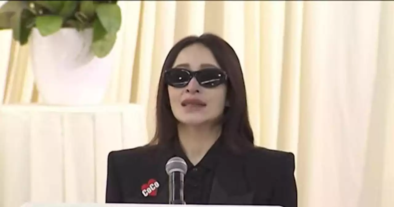 'Be an angel in heaven': Elva Hsiao chokes back tears at Coco Lee's memorial service