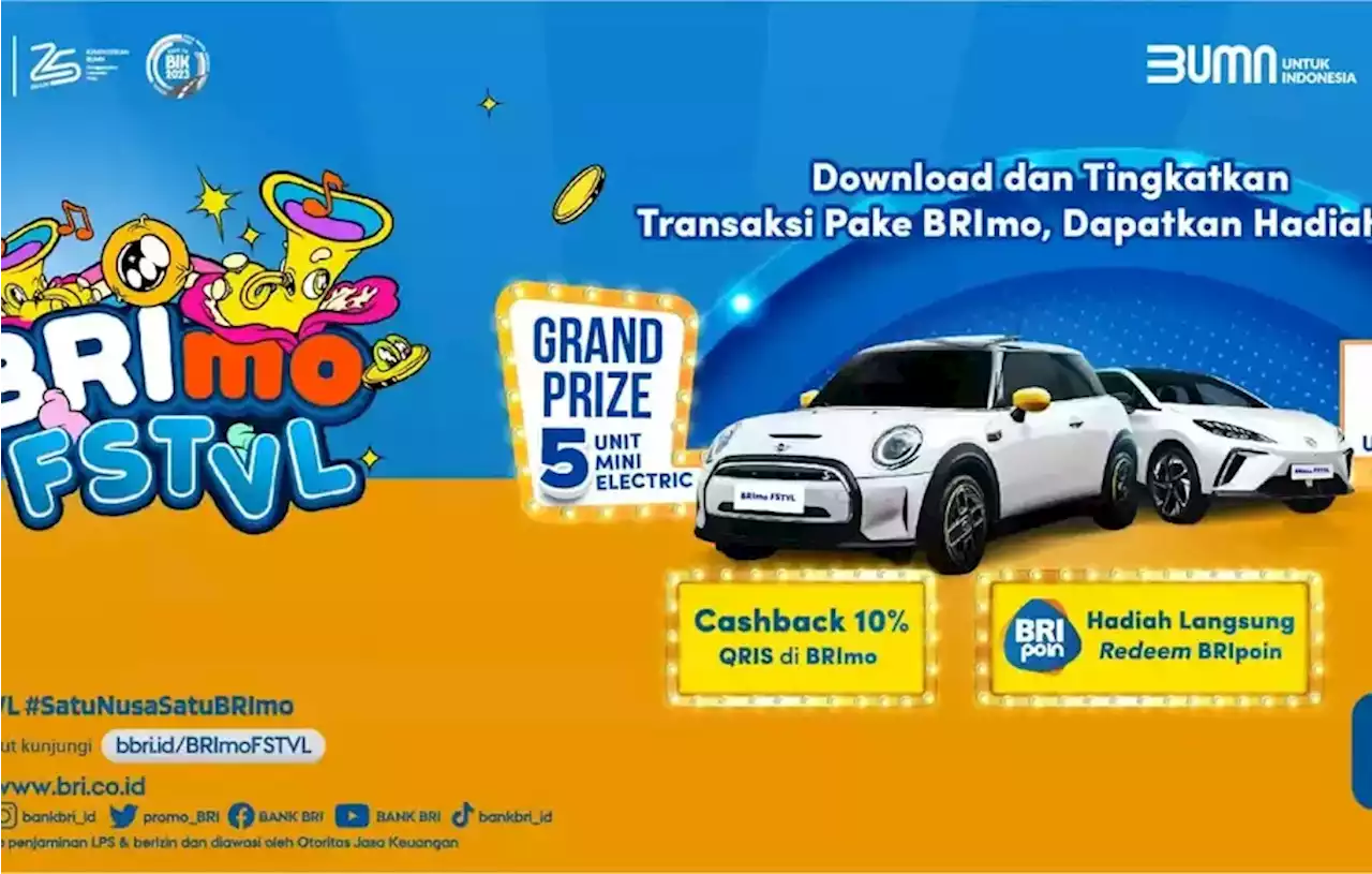 BRI Menggelar BRImo FSTVL Berhadiah Mobil Listrik