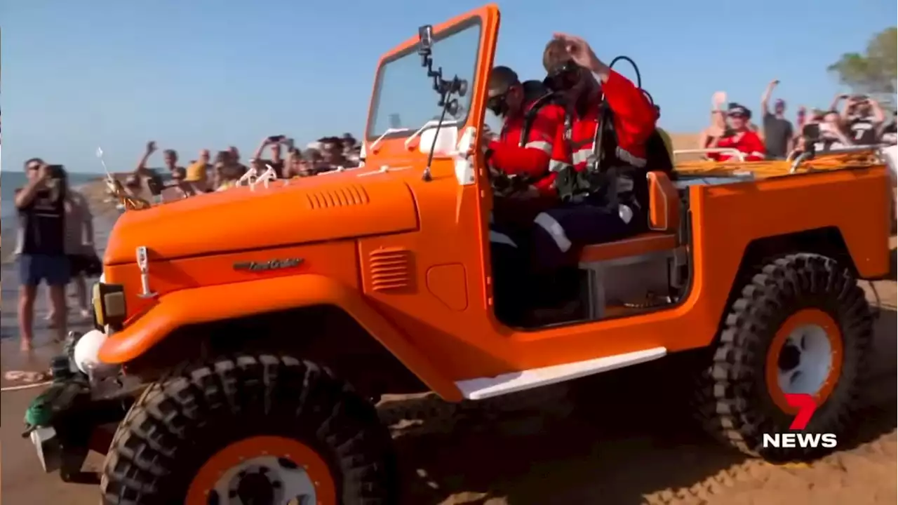 Electric Toyota Land Cruiser Sets World Record For Longest Underwater Drive | Carscoops